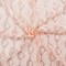 Peach Coral-White Nylon Loop Thread Embroidery Sequined Mesh Tulle Fabric By the Yard